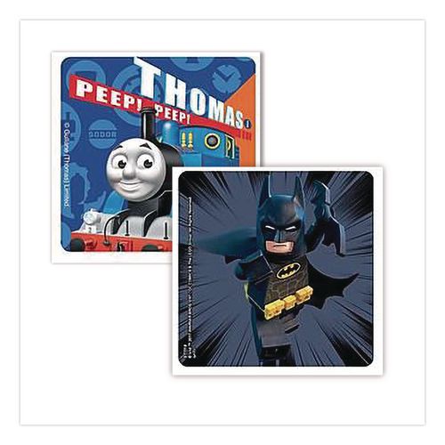 Picture of Cars, Trucks and Heroes Sticker Sampler Pack, Randomly Assorted Illustrations and Colors, 1,000/Box