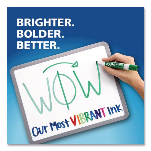 Picture of Low-Odor Dry-Erase Marker, Broad Chisel Tip, Assorted Pastel Colors, 4/Set