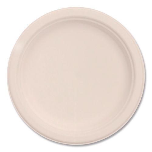 Picture of Compostable Molded Fiber Dinnerware, ProPlanet Seal, Plate, 6" dia, Natural, 1,000/Carton