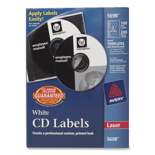 Laser+Cd+Labels%2C+Matte+White%2C+100%2Fpack
