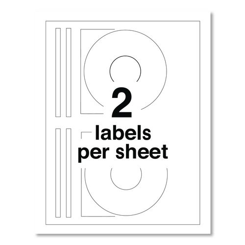 Picture of Laser CD Labels, Matte White, 50/Pack