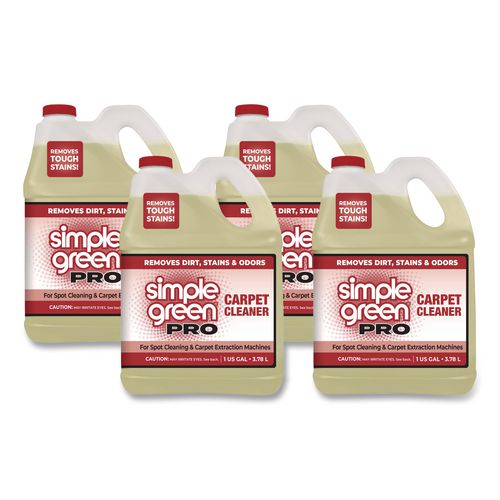 Picture of Pro Carpet Cleaner, Unscented, 1 gal Bottle, 4/Carton