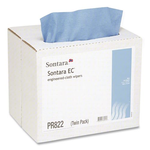 Picture of Sontara EC Wipers, 16.5 x 12, Blue, Interfold Twin Dispenser, 250/Carton