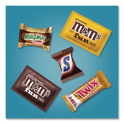 Picture of Assortment Milk Chocolate/Mar's Chocolate Favorites, 30.22 oz Bag and 62.6 oz Bag/Carton