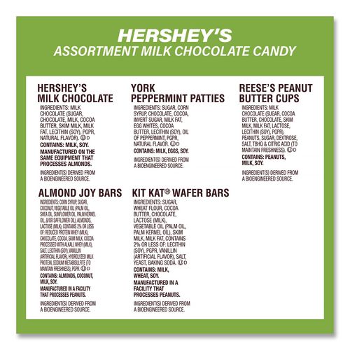 Picture of Assortment Milk Chocolate/Mar's Chocolate Favorites, 30.22 oz Bag and 62.6 oz Bag/Carton