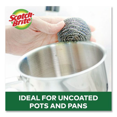 Picture of Stainless Steel Scrubber, Silver