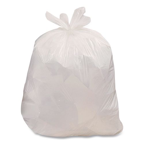 Picture of Super Value Pack Can Liners, 13 gal, 0.6 mil, 23.75" x 28", White, 100/Box