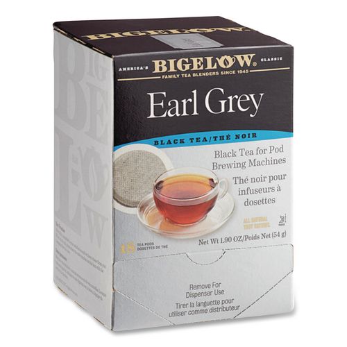 Picture of Earl Grey Black Tea Pods, 1.90 oz, 18/Box