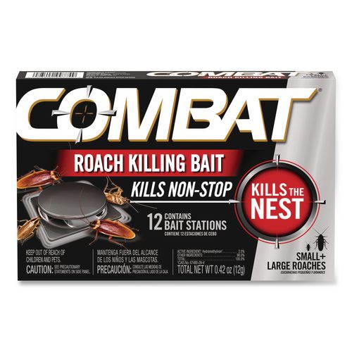 Picture of Roach Bait Insecticide, for Small and Large Roaches, 0.42 oz, 12 Bait Stations