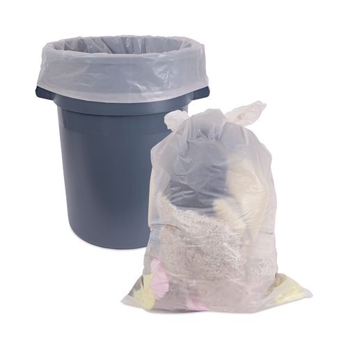 Picture of Industrial Drum Liners Rolls, 60 gal, 2.5 mil, 38" x 65", Clear, 50/Carton