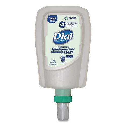Picture of Antibacterial Foaming Hand Sanitizer Refill for FIT Touch Free Dispenser, 1 L Bottle, Fragrance-Free, 3/Carton