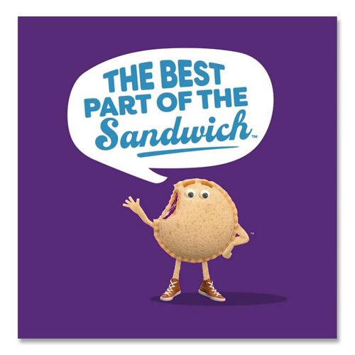 Picture of UNCRUSTABLES Peanut Butter and Grape Jelly/Peanut Butter and Strawberry Jam, 2 oz, 10 Sandwiches/Pack, 2 Packs/Carton