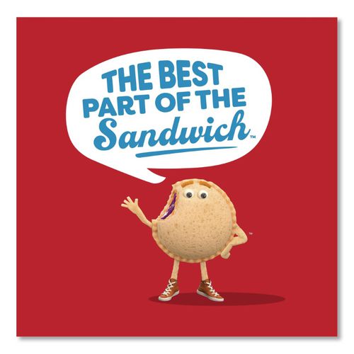 Picture of UNCRUSTABLES Peanut Butter and Grape Jelly/Peanut Butter and Strawberry Jam, 2 oz, 10 Sandwiches/Pack, 2 Packs/Carton