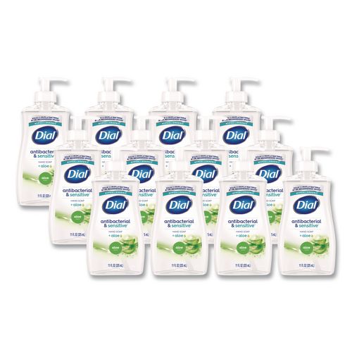 Antibacterial+Liquid+Hand+Soap%2C+Aloe+Scent%2C+11+oz%2C+12%2FCarton