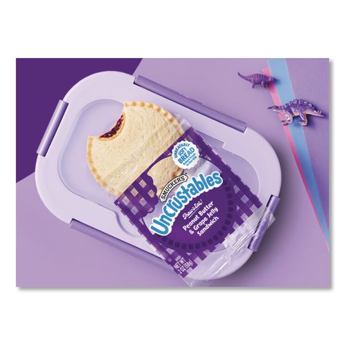 Picture of UNCRUSTABLES Peanut Butter and Grape Jelly, 2 oz, 10/Box, 2 Boxes/Carton