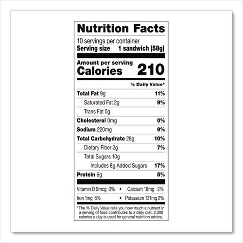 Picture of UNCRUSTABLES Peanut Butter and Grape Jelly, 2 oz, 10/Box, 2 Boxes/Carton