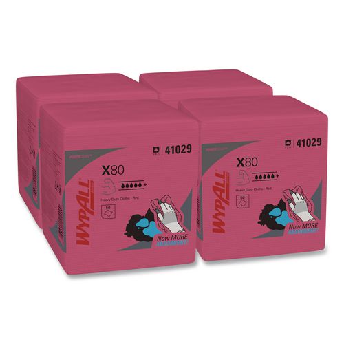 Power+Clean+X80+Heavy+Duty+Cloths%2C+12.5+x+12%2C+Red%2C+50%2FBox%2C+4+Boxes%2FCarton