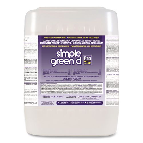 Picture of d Pro 5 Disinfectant, Unscented, 5 gal Pail