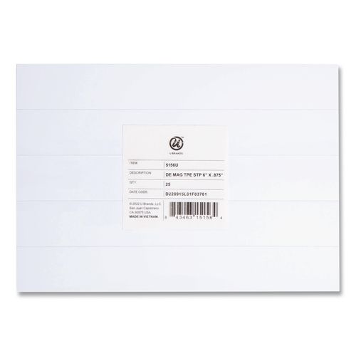 Dry+Erase+Magnetic+Tape+Strips%2C+6%26quot%3B+X+0.88%26quot%3B%2C+White%2C+25%2Fpack