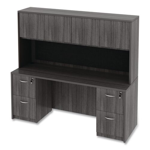 Picture of Alera Valencia Tackboard For Open Storage Hutch, 62.38w x 0.5d x 14h, Charcoal