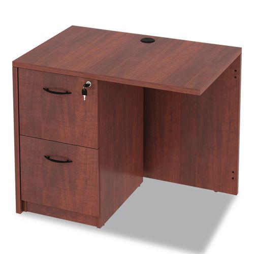 Picture of Alera Valencia Series Reversible Return/Bridge Shell, 35w x 23.63d x 29.5h, Medium Cherry