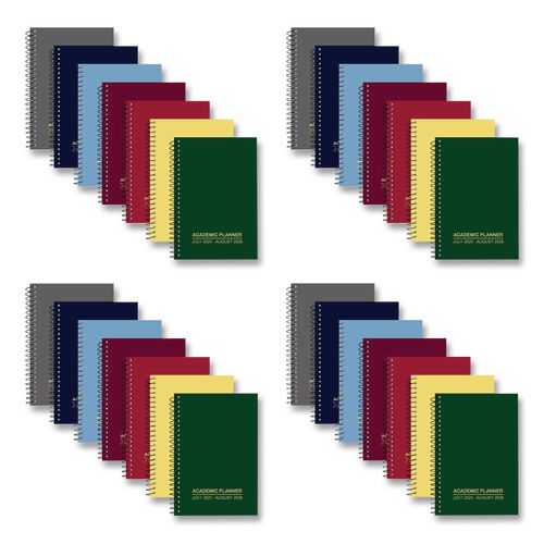 Wirebound+Academic+Weekly+Planner%2C+Assorted+Cover+Colors%2C+8+x+5.5%2C+14-Month+%28July+-+August%29+2023-2024%2C+28%2FCarton