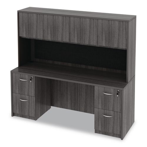 Picture of Alera Valencia Series Credenza Shell, 70.88w x 23.63d x 29.5h, Gray