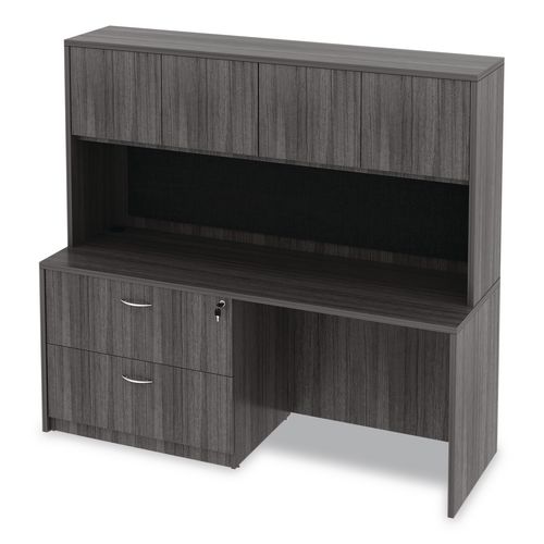 Picture of Alera Valencia Series Credenza Shell, 70.88w x 23.63d x 29.5h, Gray