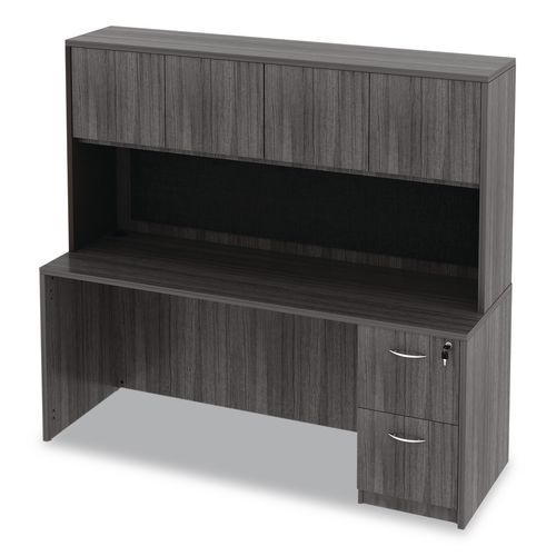 Picture of Alera Valencia Series Credenza Shell, 70.88w x 23.63d x 29.5h, Gray