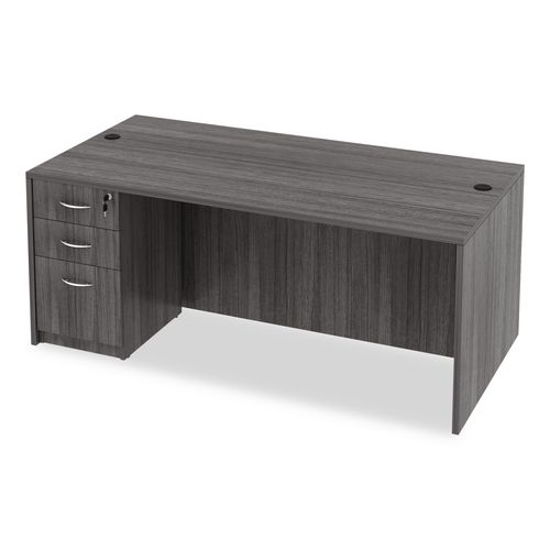 Picture of Alera Valencia Series Full Pedestal File, Left/Right, 3-Drawers: Box/Box/File, Legal/Letter, Gray, 15.63" x 20.5" x 28.5"