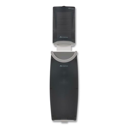 Safe-T-Gard+Door+Tissue+Dispenser%2FTrash+Receptacle%2C+6.75+x+4+x+11%2C+Smoke