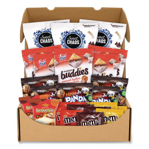 Picture of Peanut Butter and Chocolate Dessert Box, Peanut Butter Chocolate, 24 Assorted Snacks/Box