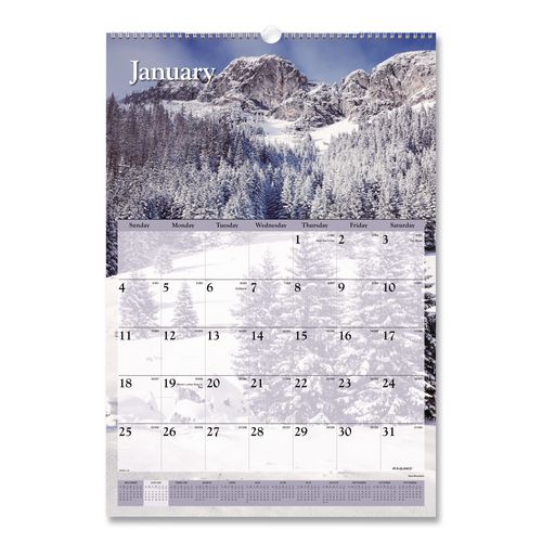 Scenic+Monthly+Wall+Calendar%2C+Landscape+Photography%2C+15.5+x+22.75%2C+White%2FMulticolor+Sheets%2C+12-Month+%28Jan-Dec%29%3A+2025