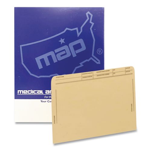 Picture of Patient File Pocket, Letter Size, Tan, 50/Box