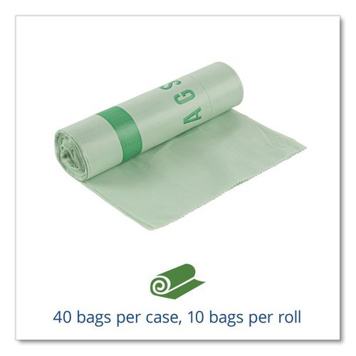 Picture of EcoSafe-6400 Bags, 32 gal, 0.85 mil, 33" x 48", Green, 50/Box