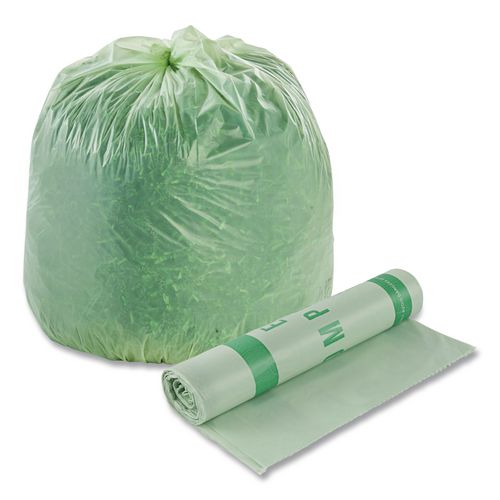 Picture of EcoSafe-6400 Bags, 48 gal, 0.85 mil, 42" x 48", Green, 40/Box
