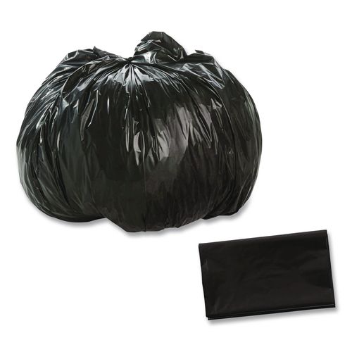 Picture of Total Recycled Content Plastic Trash Bags, 10 gal, 1 mil, 24" x 24", Black/Brown, 250/Carton