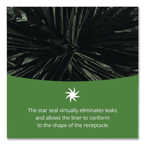 Picture of Total Recycled Content Plastic Trash Bags, 33 gal, 1.3 mil, 33" x 40", Black/Brown, 100/Carton