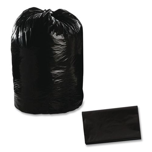 Picture of Total Recycled Content Plastic Trash Bags, 60 gal, 1.5 mil, 36" x 58", Black/Brown, 100/Carton