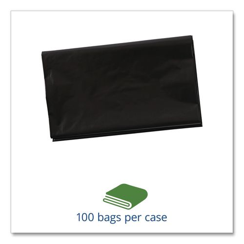 Picture of Total Recycled Content Plastic Trash Bags, 60 gal, 1.5 mil, 36" x 58", Black/Brown, 100/Carton