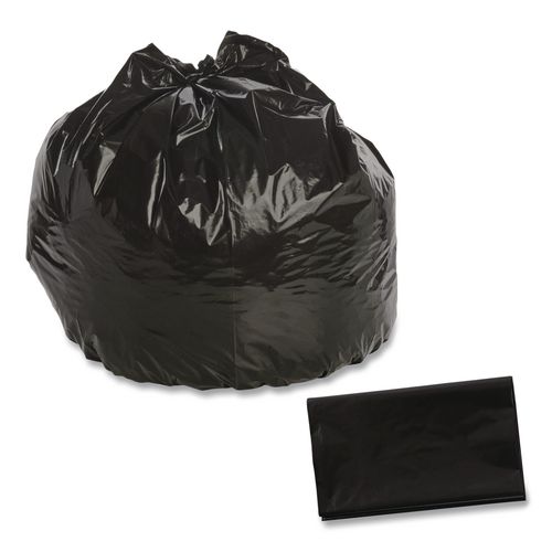Picture of Total Recycled Content Plastic Trash Bags, 45 gal, 1.5 mil, 40" x 48", Black/Brown, 100/Carton