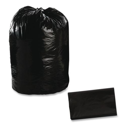 Picture of Total Recycled Content Plastic Trash Bags, 56 gal, 1.5 mil, 43" x 49", Black/Brown, 100/Carton