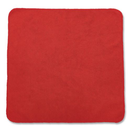 Picture of Microfiber Cleaning Cloths, 12 x 12, Red, 24/Pack