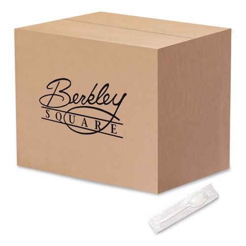 Picture of Individually Wrapped Mediumweight Cutlery, Spork, Plastic, White, 1,000/Carton
