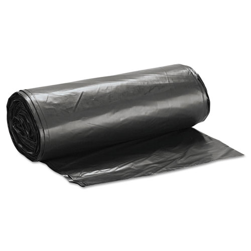 Picture of Low-Density Commercial Can Liners, 60 gal, 1.4 mil, 38" x 58", Black, Interleaved Roll, 20 Bags/Roll, 5 Rolls/Carton