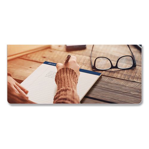 Picture of Perforated Writing Pads, Narrow Rule, 50 White 8.5 x 11.75 Sheets, Dozen