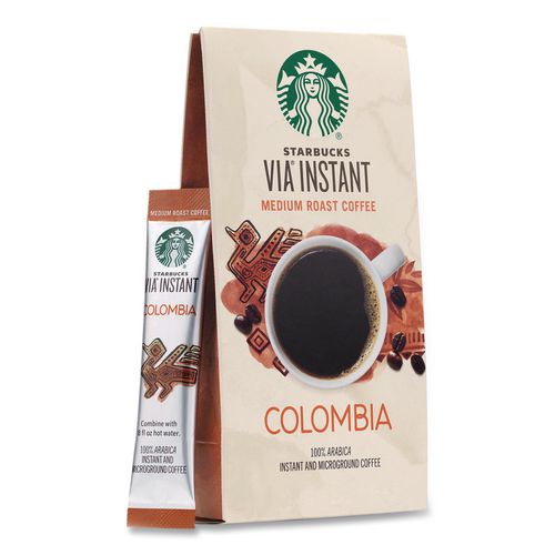 Picture of VIA Ready Brew Coffee, Colombia, 1.4 oz Packet, 8/Pack