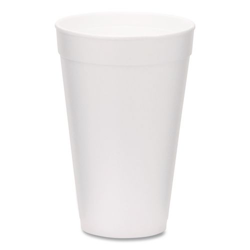 Picture of Foam Drink Cups, 16 oz, White, 500/Carton