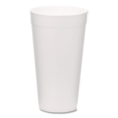 Picture of Foam Drink Cups, 20 oz, White, 500/Carton