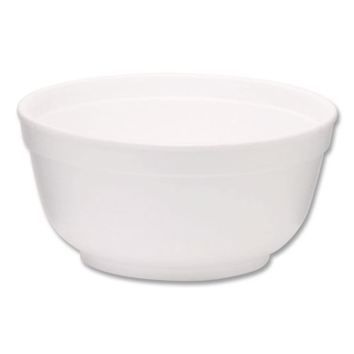 Picture of Foam Bowls, Squat Style, 8 oz, White, 1,000/Carton